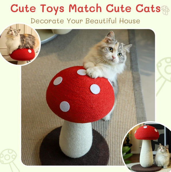 L‑Shaped Cat Scratcher Lounge with Bonus Toy