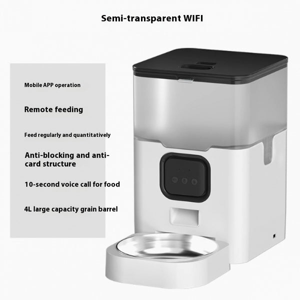 Intelligent Remote Control WIFI Cat Automatic Pet Feeder