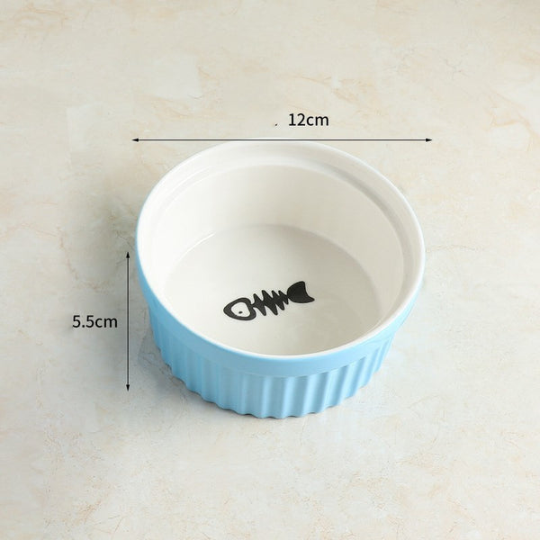 Protect cervical spine cat food bowl cat food bowl pet bowl - Gusto Illusions
