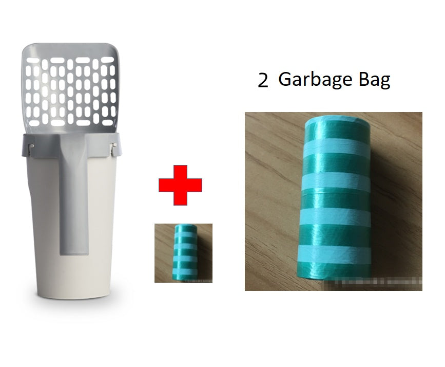 Storage Box Integrated Lazy Cat Litter Shovel Set - Gusto Illusions