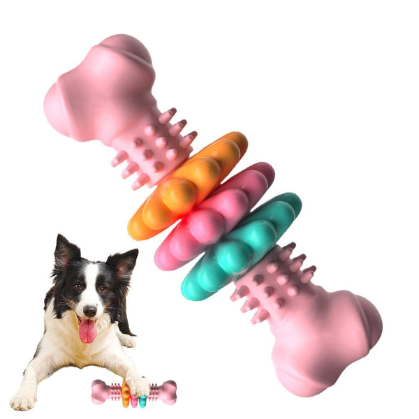 Dog Chew Toy Dog Bone Type  Dogs Teeth Cleaning Toys Indestructible TPR Bone Chewing Bite Resistant Teething Toys  Pet Products - Gusto Illusions