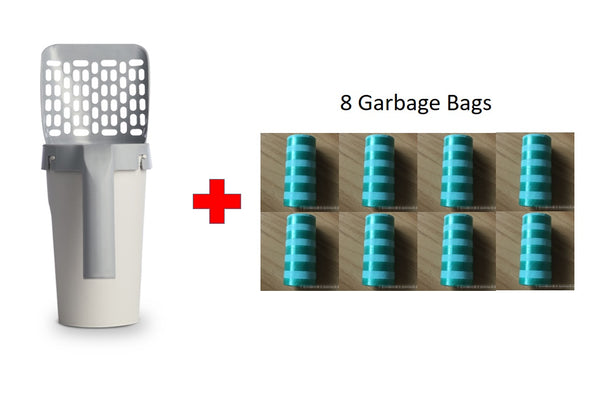 Storage Box Integrated Lazy Cat Litter Shovel Set - Gusto Illusions