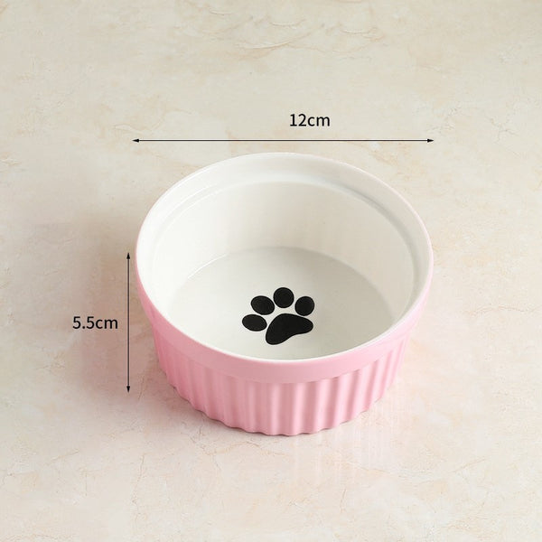 Protect cervical spine cat food bowl cat food bowl pet bowl - Gusto Illusions