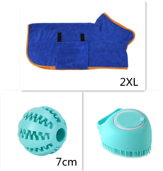 Silicone Dog Bath Massage Gloves Brush Pet Cat Bathroom Cleaning Tool Comb Brush For Dog Can Pour Shampoo Dog Grooming Supplies - Gusto Illusions