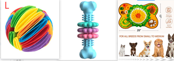 Dog Chew Toy Dog Bone Type  Dogs Teeth Cleaning Toys Indestructible TPR Bone Chewing Bite Resistant Teething Toys  Pet Products - Gusto Illusions