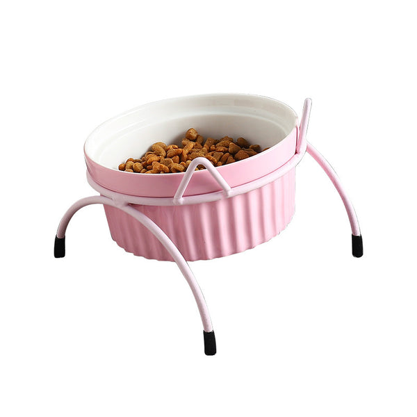 Protect cervical spine cat food bowl cat food bowl pet bowl - Gusto Illusions