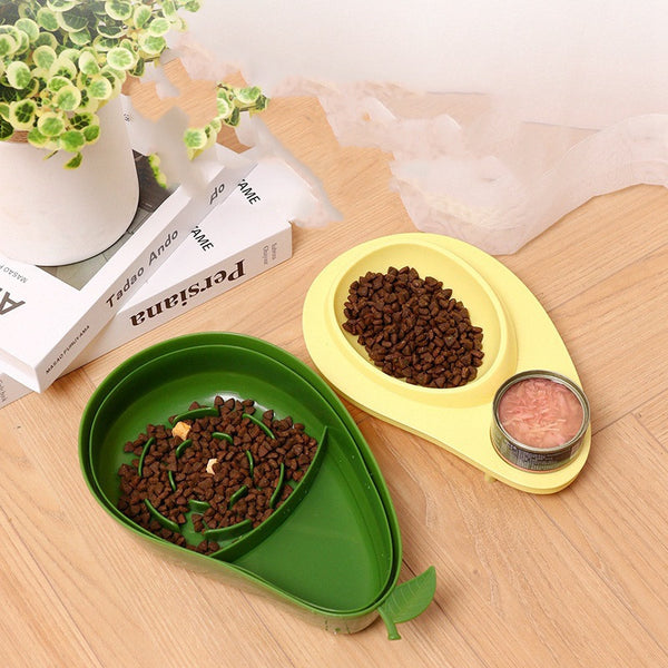 Avocado Pet Dog Cat Automatic Feeder Bowl For Dogs Drinking Water 690ml Bottle Kitten Bowls Slow Food Feeding Container Supplies - Gusto Illusions