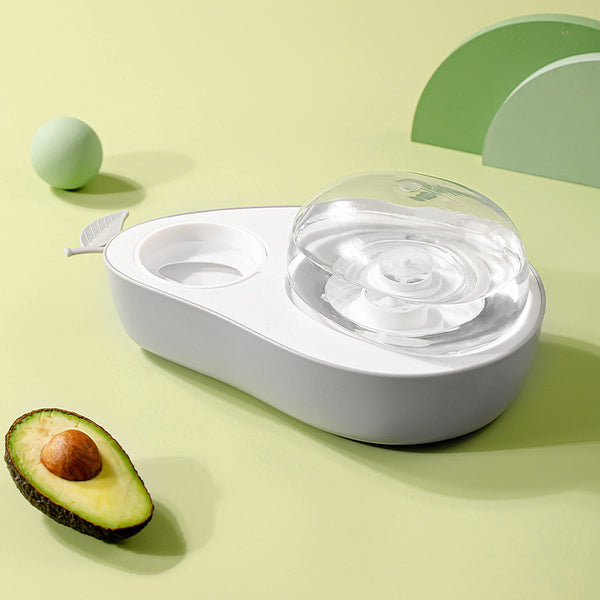 Avocado Pet Dog Cat Automatic Feeder Bowl For Dogs Drinking Water 690ml Bottle Kitten Bowls Slow Food Feeding Container Supplies - Gusto Illusions