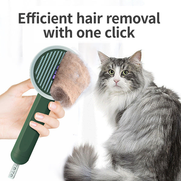 Pet Germicidal Sterilizing Comb Usb Rechargeable Cat Dog Automatic Hair Removal Brush Floating Beauty Comb Grooming Tool - Gusto Illusions
