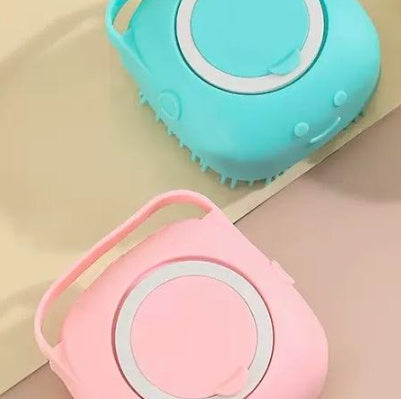 Silicone Dog Bath Massage Gloves Brush Pet Cat Bathroom Cleaning Tool Comb Brush For Dog Can Pour Shampoo Dog Grooming Supplies - Gusto Illusions
