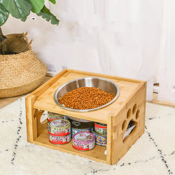 Large dog dog food bowl double bowl - Gusto Illusions