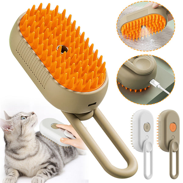 Cat Steam Brush Steamy Dog Brush 3 In 1 Electric Spray Cat Hair Brushes For Massage Pet Grooming Comb Hair Removal Combs Pet Products - Gusto Illusions