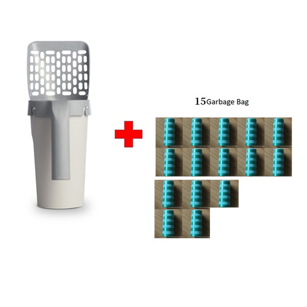 Storage Box Integrated Lazy Cat Litter Shovel Set - Gusto Illusions