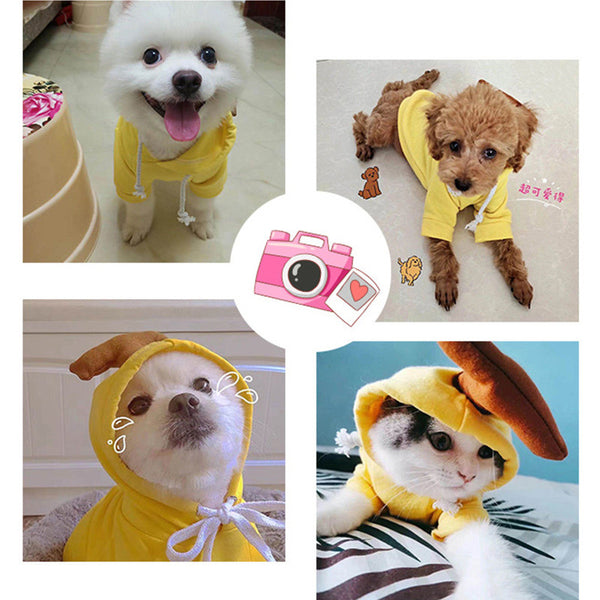 Dog Autumn And Winter Clothing Small And Medium Dog Love Two Legged Cat Cute Pet Clothing - Gusto Illusions