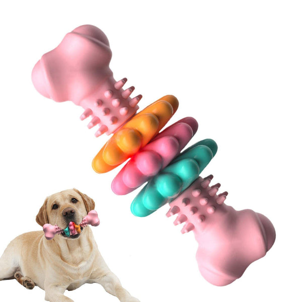 Dog Chew Toy Dog Bone Type  Dogs Teeth Cleaning Toys Indestructible TPR Bone Chewing Bite Resistant Teething Toys  Pet Products - Gusto Illusions