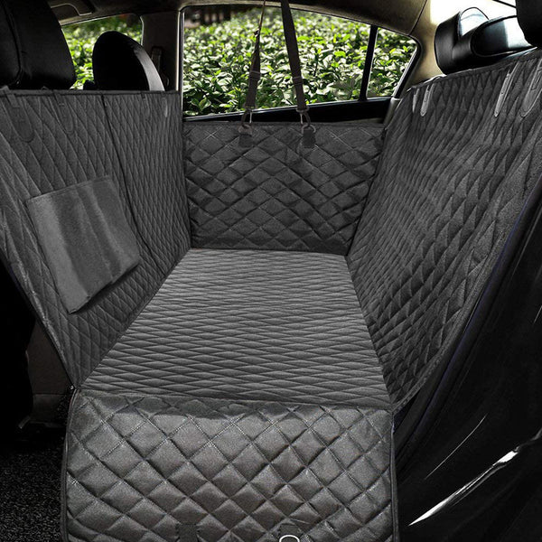 Dog Car Seat Cover View Mesh Pet Carrier Hammock Safety Protector Car Rear Back Seat Mat With Zipper And Pocket For Travel - Gusto Illusions