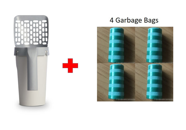 Storage Box Integrated Lazy Cat Litter Shovel Set - Gusto Illusions