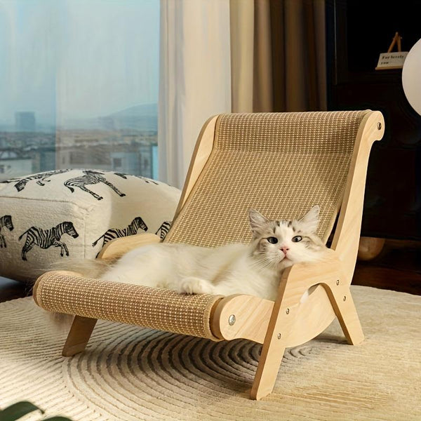 2‑in‑1 Cat Hammock &amp; Scratcher Chair