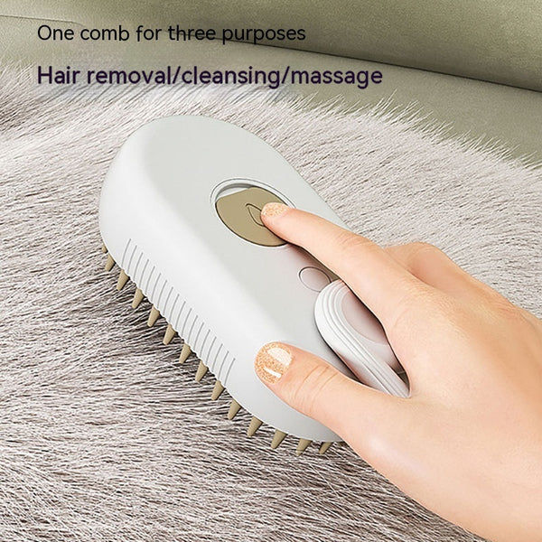 Cat Steam Brush Steamy Dog Brush 3 In 1 Electric Spray Cat Hair Brushes For Massage Pet Grooming Comb Hair Removal Combs Pet Products - Gusto Illusions