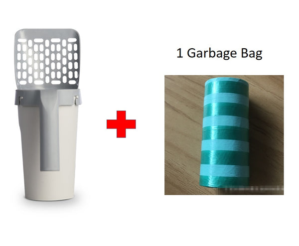 Storage Box Integrated Lazy Cat Litter Shovel Set - Gusto Illusions