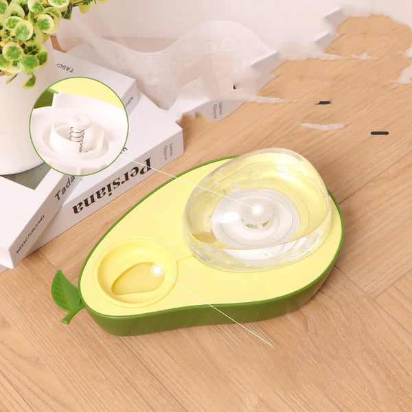 Avocado Pet Dog Cat Automatic Feeder Bowl For Dogs Drinking Water 690ml Bottle Kitten Bowls Slow Food Feeding Container Supplies - Gusto Illusions