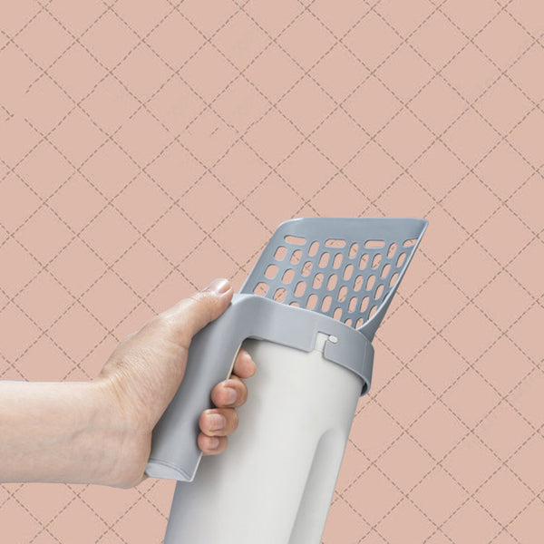 Storage Box Integrated Lazy Cat Litter Shovel Set - Gusto Illusions