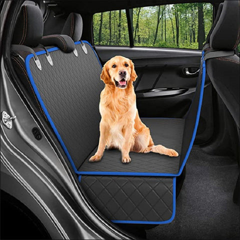 Dog Car Seat Cover View Mesh Pet Carrier Hammock Safety Protector Car Rear Back Seat Mat With Zipper And Pocket For Travel - Gusto Illusions