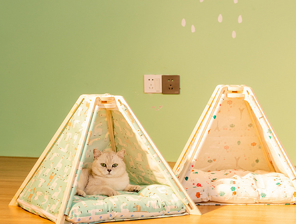 Removable Cat Bed House Dog Bed Kennel Sofa Cushion Puppy Bed Cat Rug Dog House Pet Beds For Dogs Cat House Cama Gatos Dog Tent - Gusto Illusions